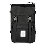Rover Pack Classic - Daily Daypack for Commutes, Day Trips, Hikes, Iconic Denver Design, Recycled Nylon Durable Construction, PFAS-Free, Fair Trade, BlueSign Approved (Black/Black)