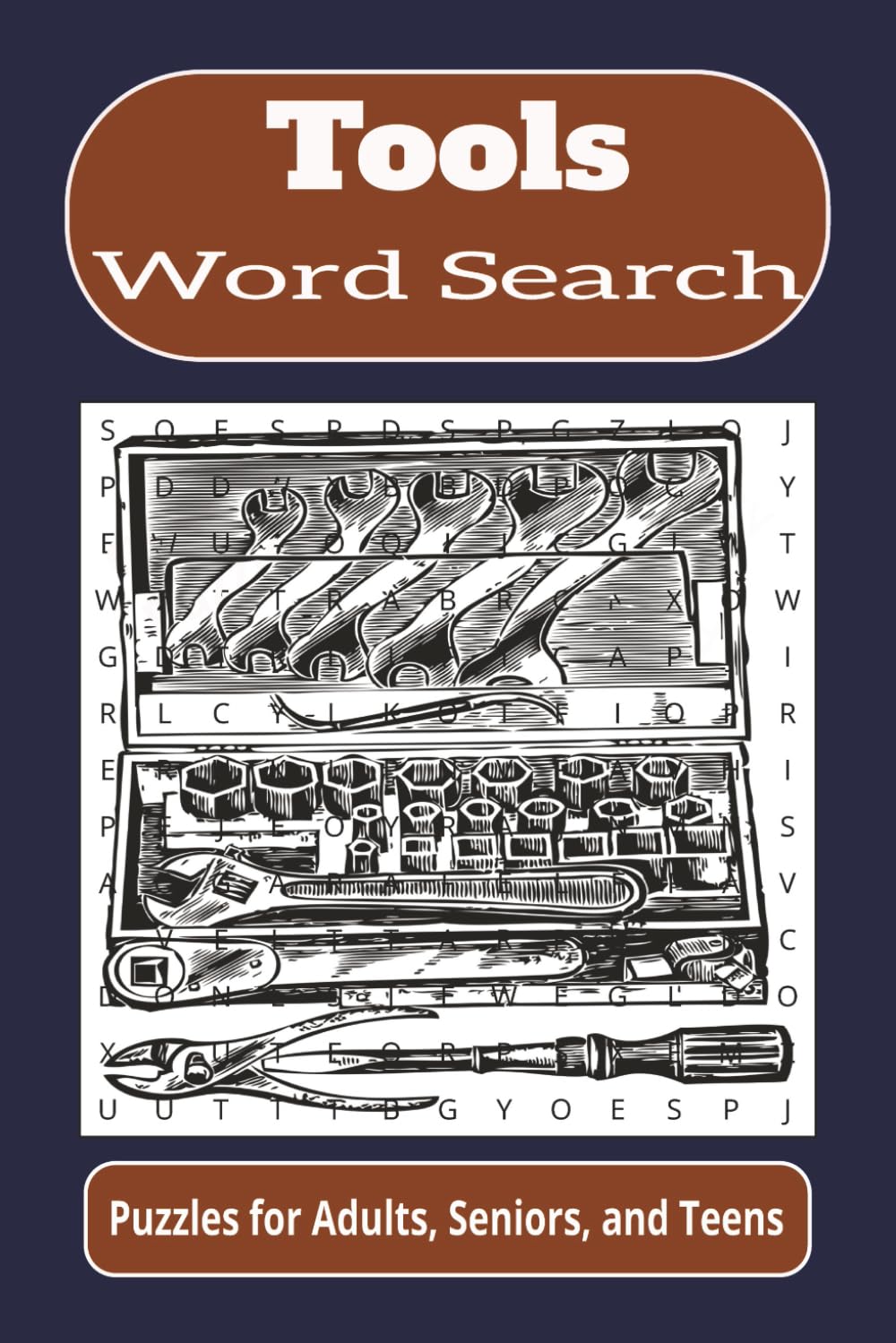 Tools Word Search: Word searches with easy to read print about tools, mechanics, men, and more