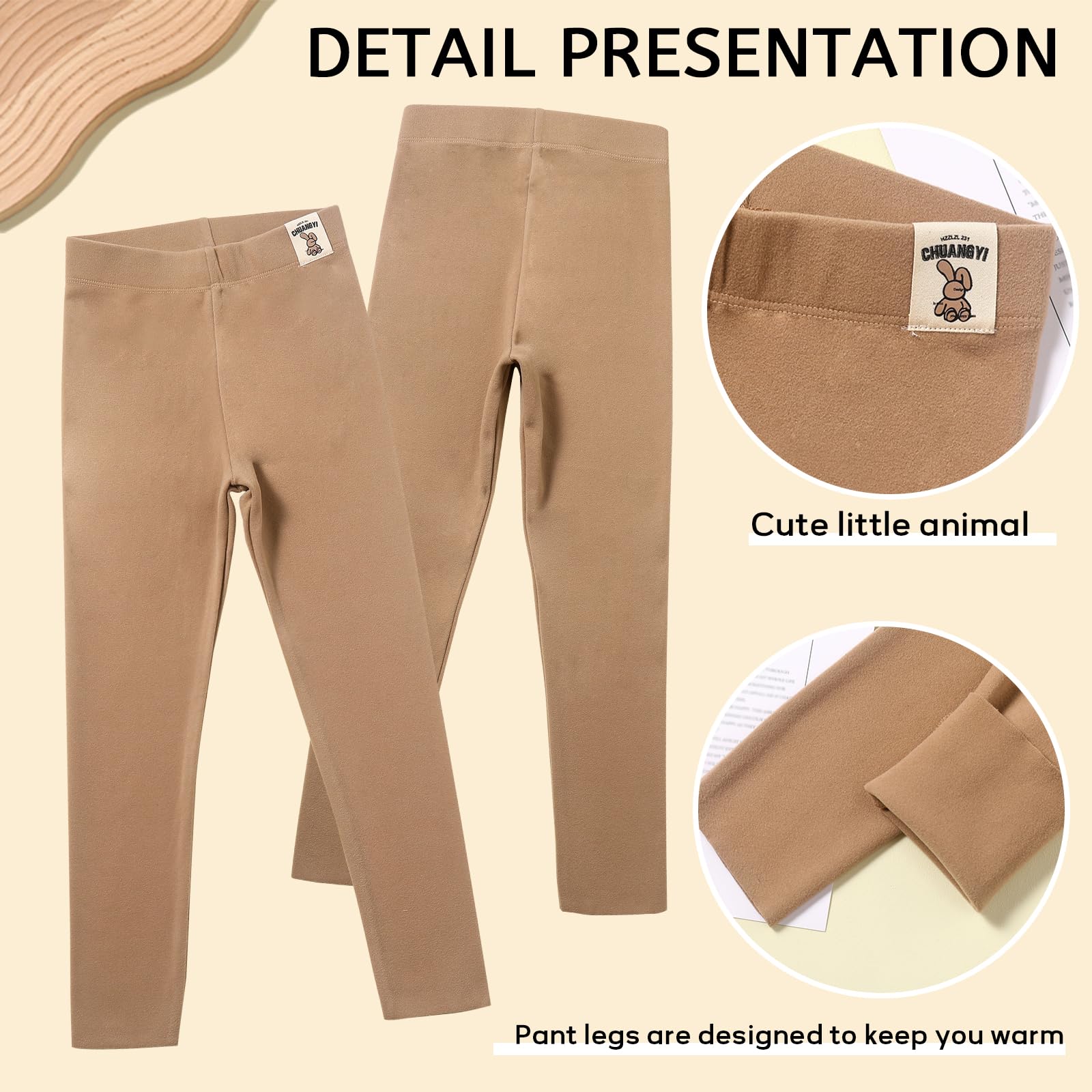 Chicduo 8er-Pack Mädchen-Leggings, Yogahosen für Mädchen, volle Länge, dehnbare Hosen, Kleinkinder, Kinder, solide Basic-Leggings