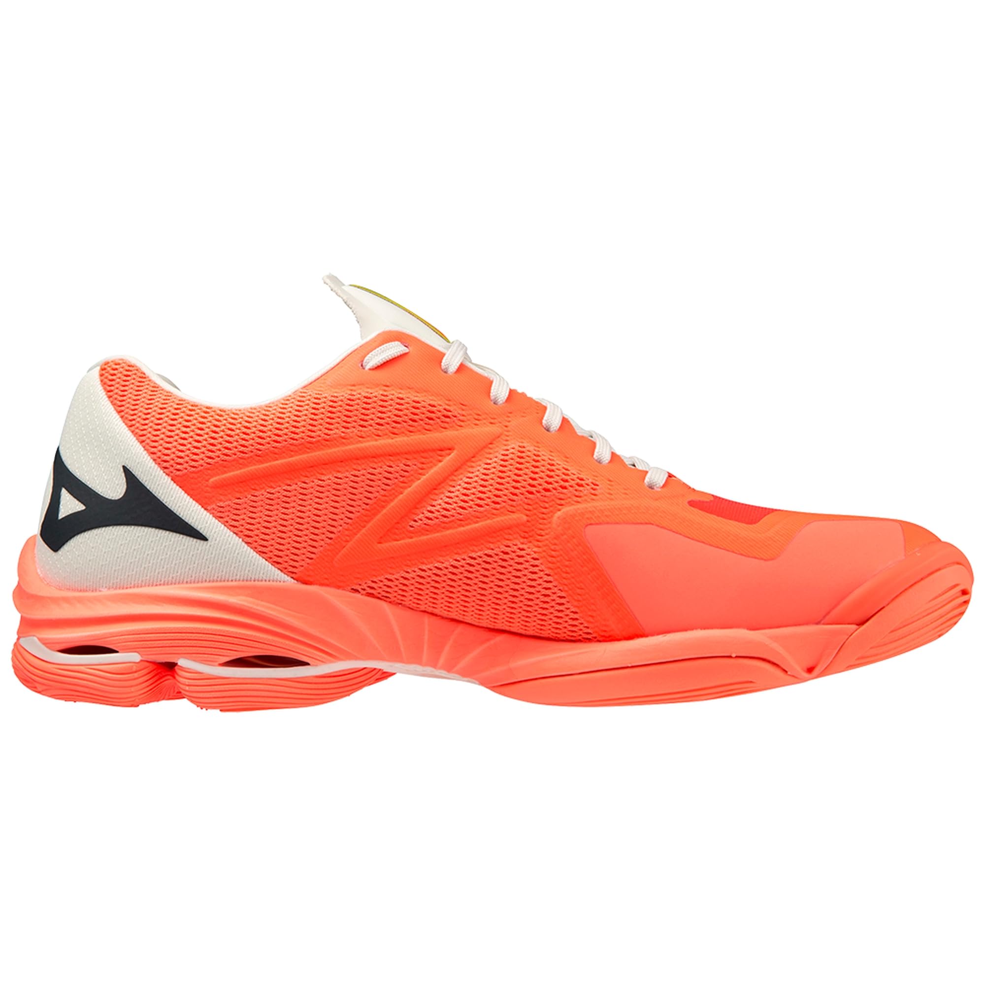 Mizuno Wave Lightning Z7 Chaussures de Volleyball Unisexes pour Adultes NeonFlame/Black/Bolt2Neo, 45 EU, Neonflame Black Bolt2neo, 45 EU