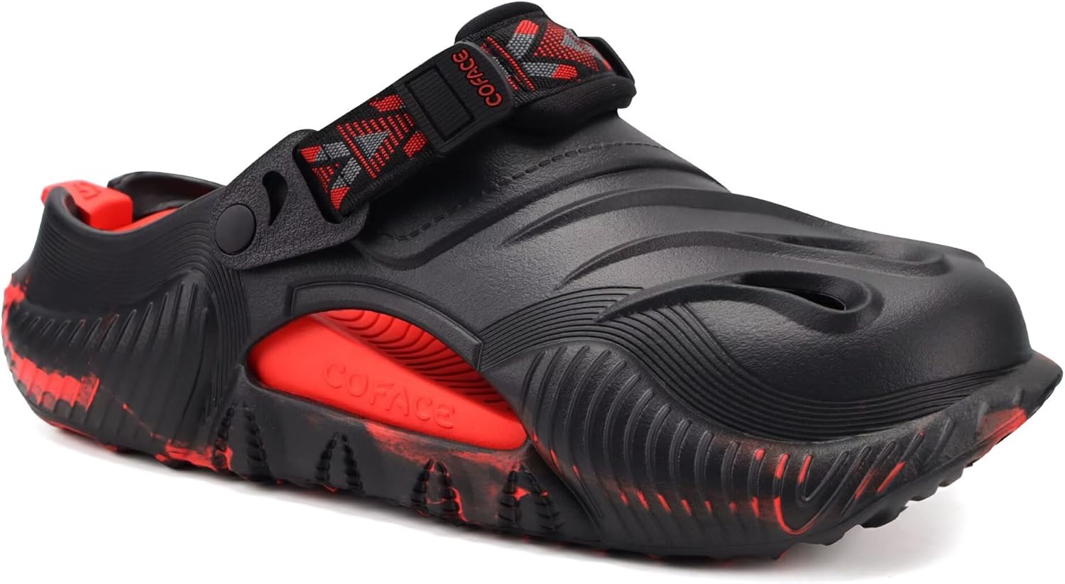 COFACE Mens Recovery Clogs Comfortable Walking Thick Cushion Sandals Sport Casual Orthopedic Mules with Plantar Fasciitis Arch Support