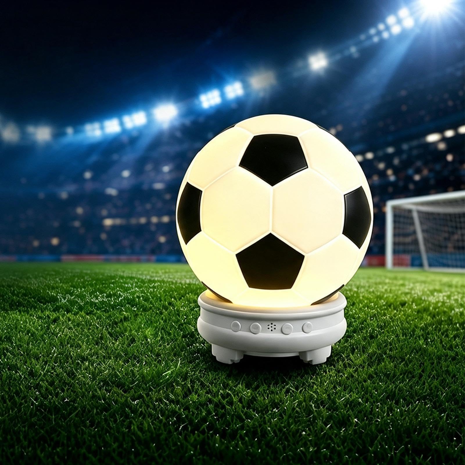 Diffusore Portatile Lampada notturna sportiva a forma di pallone da calcio | Diffusori Wireless Esterni per di calcio camera da soggiorno ufficio