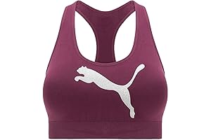 Puma Women's Glitter Cat Racerback Sports Bra
