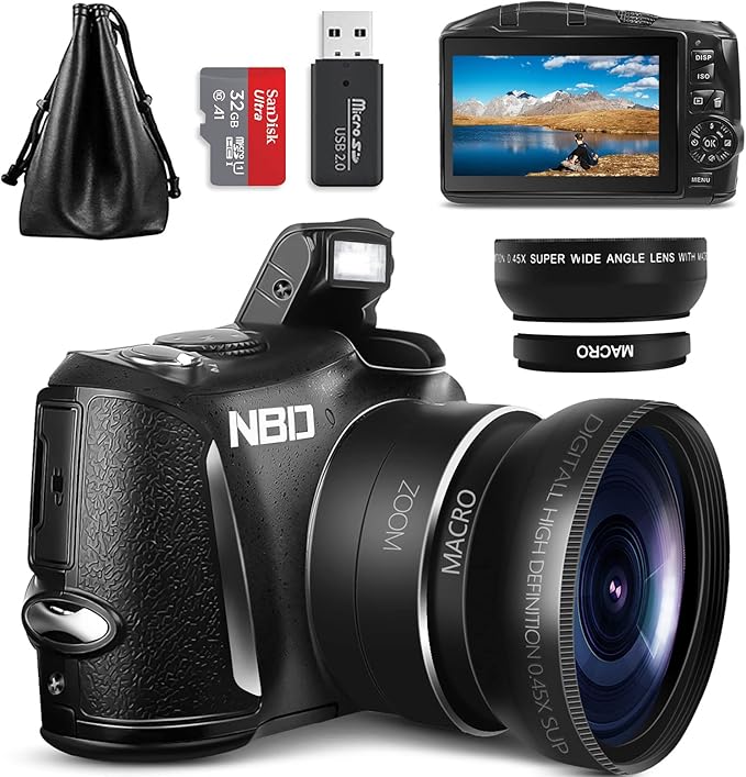 NBD Digital Camera Vlogging Camera for Photography 4K/30FPS Video