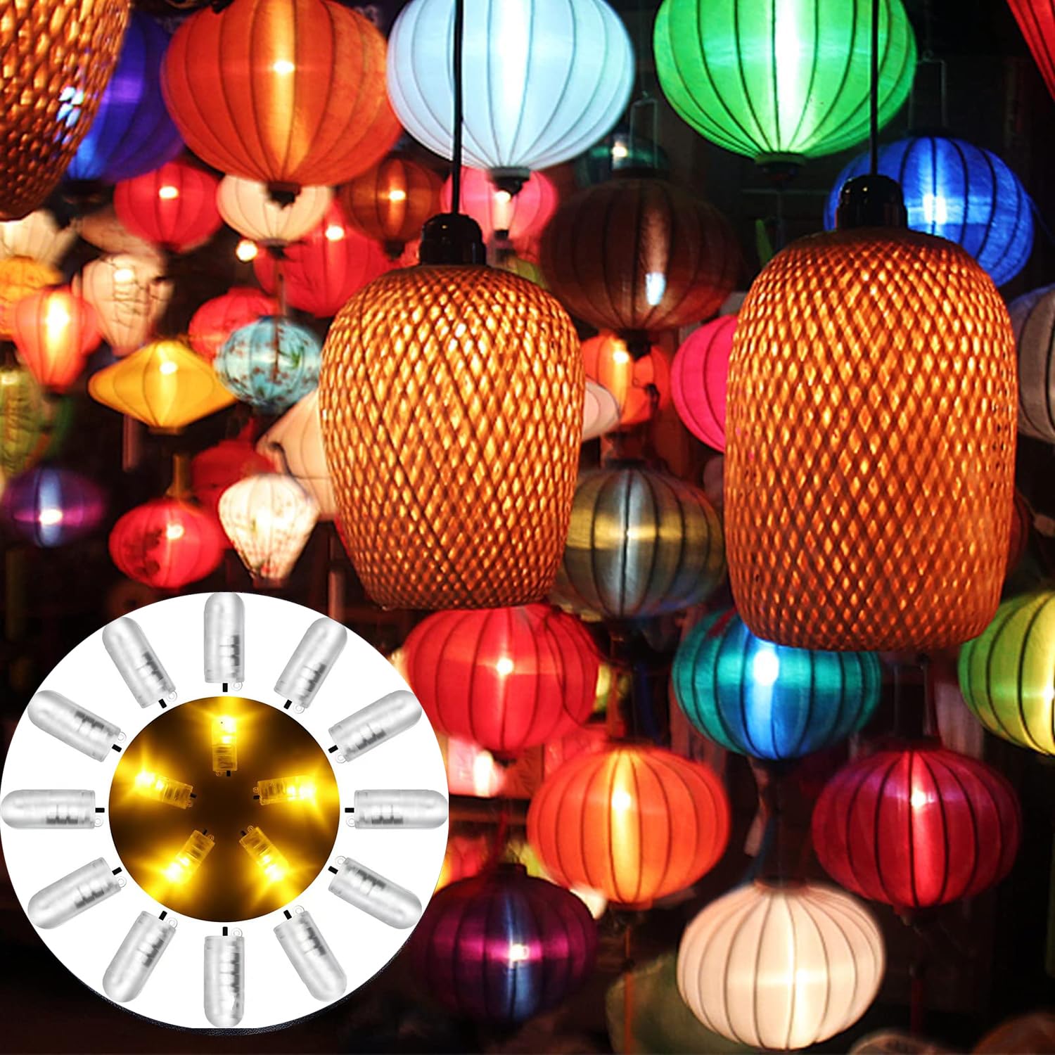 30 Mini Ballonlichter Mit Schalter - Magisches Licht Für Deine Party!