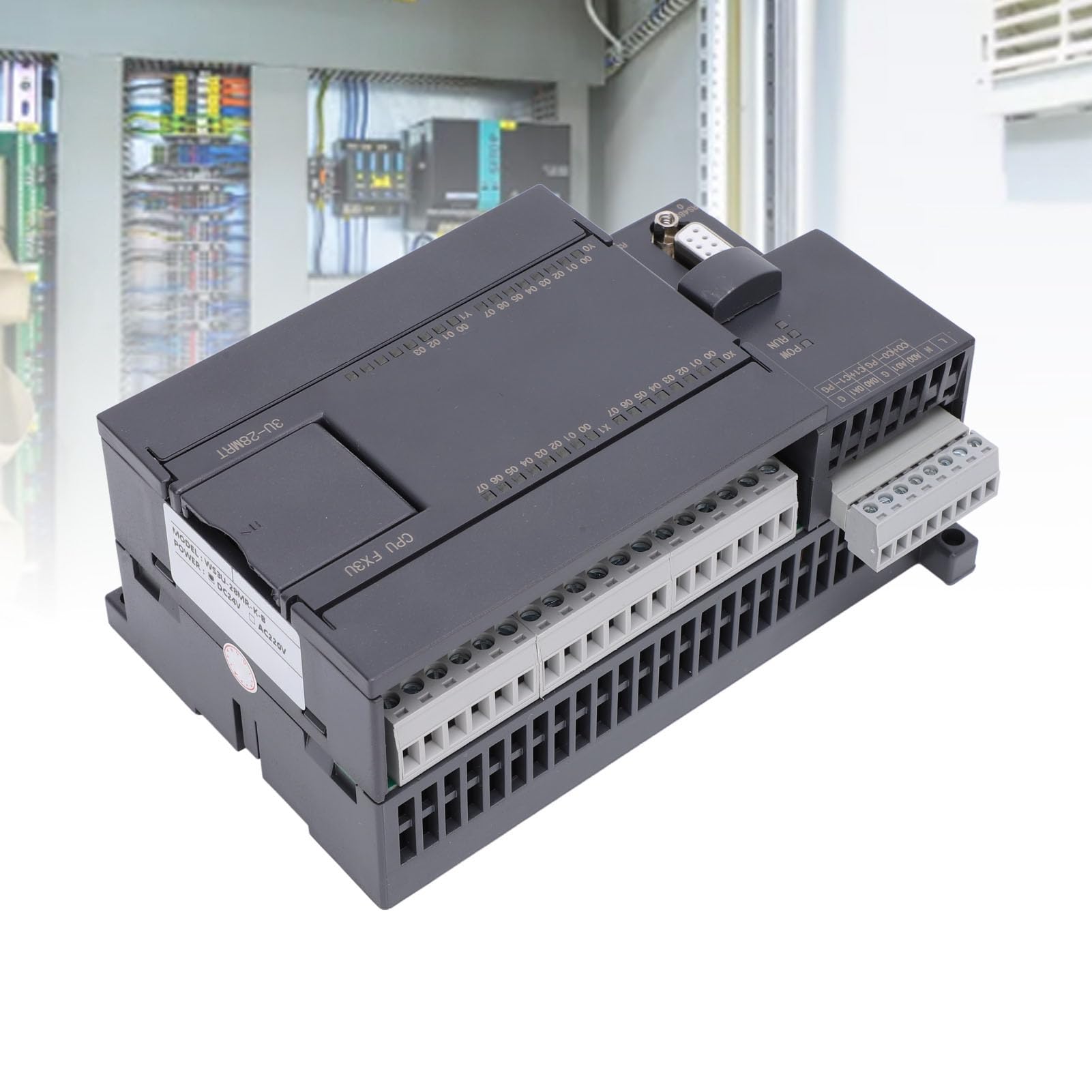 Módulo Controlador de Relé Lógico Programable Industrial Funciones Avanzadas 16 Entradas 12 Salidas para Aplicaciones de Fabricación ABS 1 Unidad
