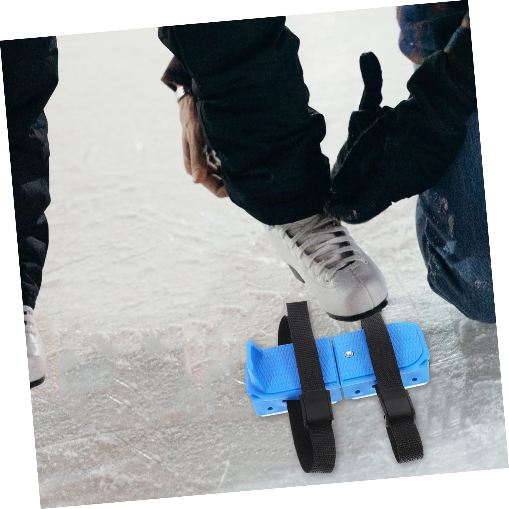 Patins à Glace Réglables pour Garçon et Filles à Double Lame, 1 Paire
