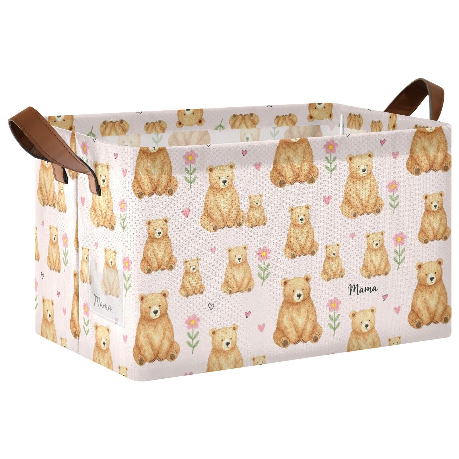 Bacs de rangement ouverts panier placard cuisine chambre motif ours FRODOTGV M