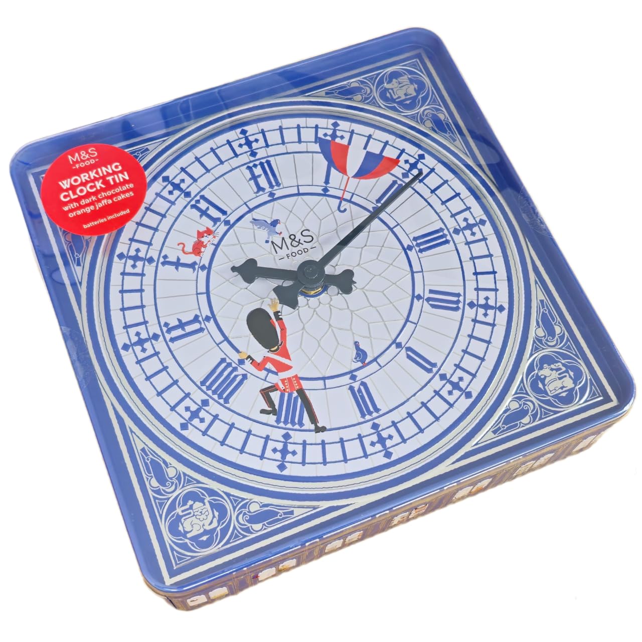 Amazon.com : Working Clock Tin with Dark Chocolate Orange Jaffa