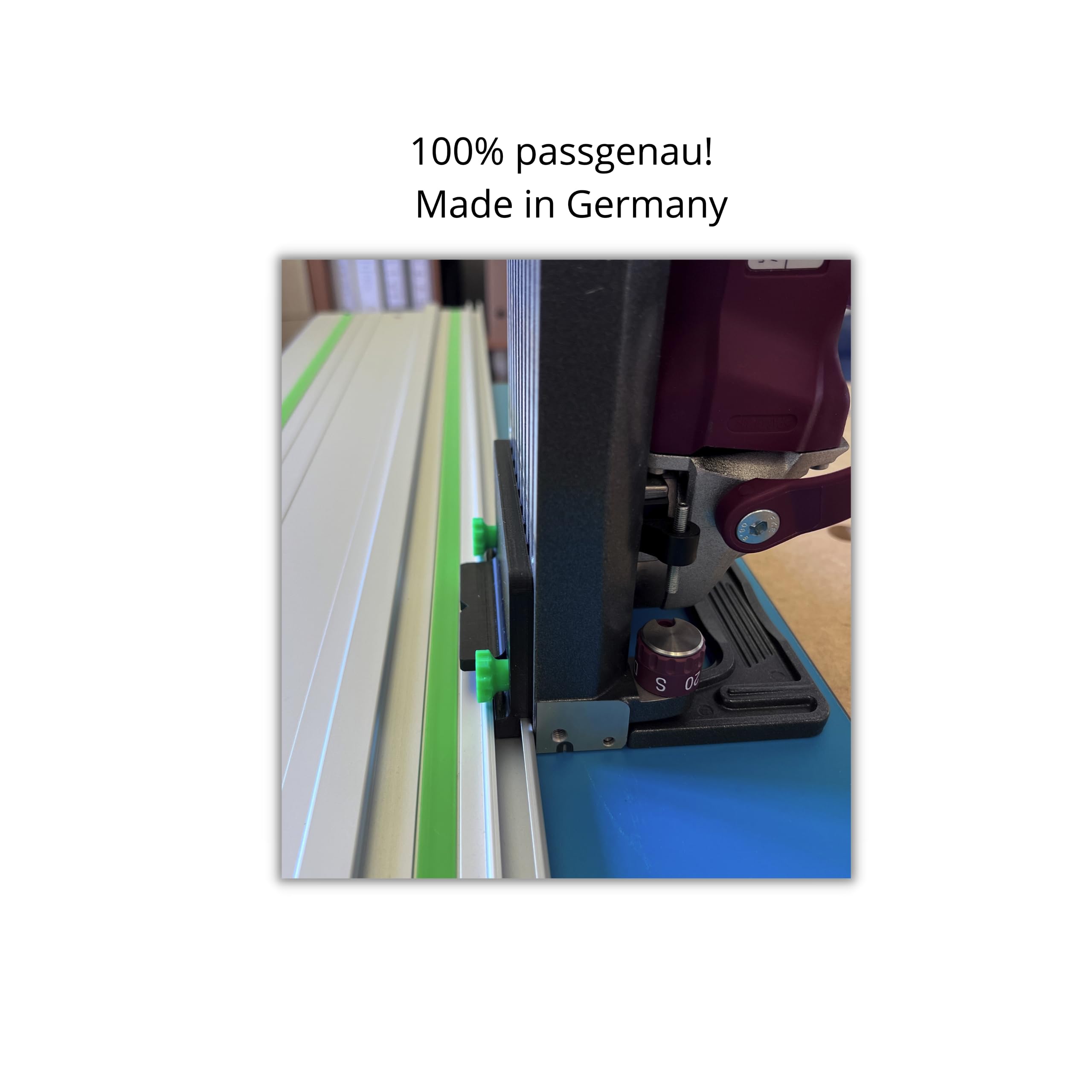 3DHerb Adaptateur compatible avec la fraise Lamello Classic X Top 10 et Top 21 compatible avec le rail de guidage Festool