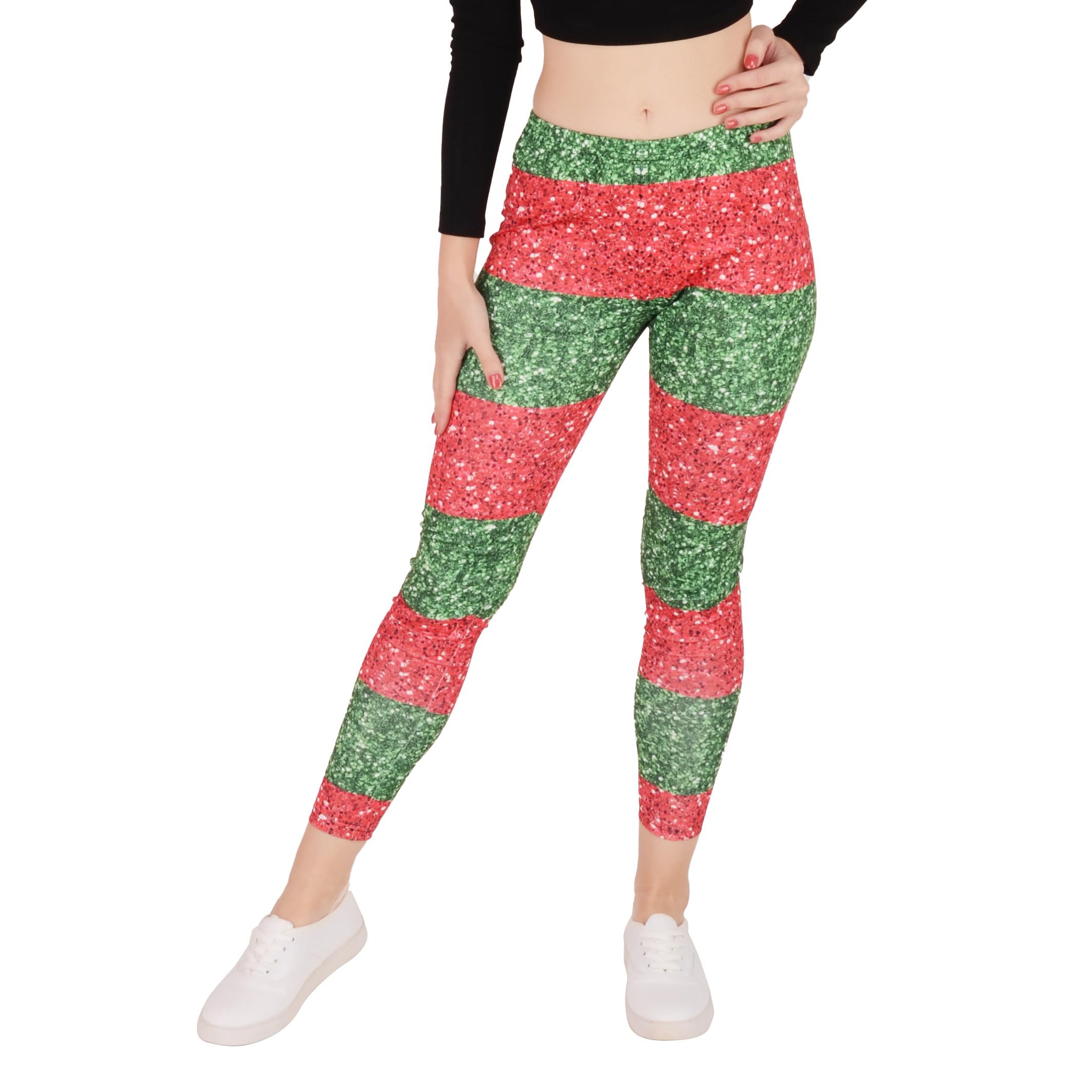 CowCow Womens Stretchy Tights Christmas Xmas Snowman Santa Penguins Snowflakes Winter Leggings, XS-5XL