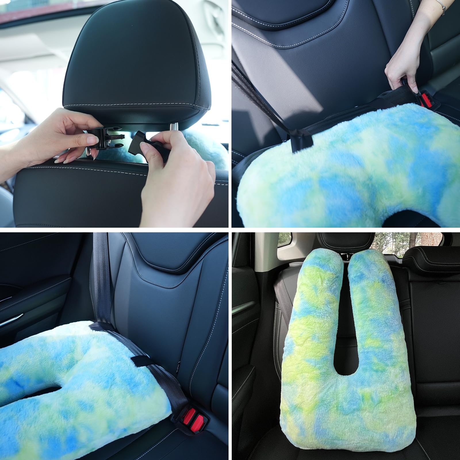 Atablyn Almohada de cuello multiusos para niños, compañero de viaje