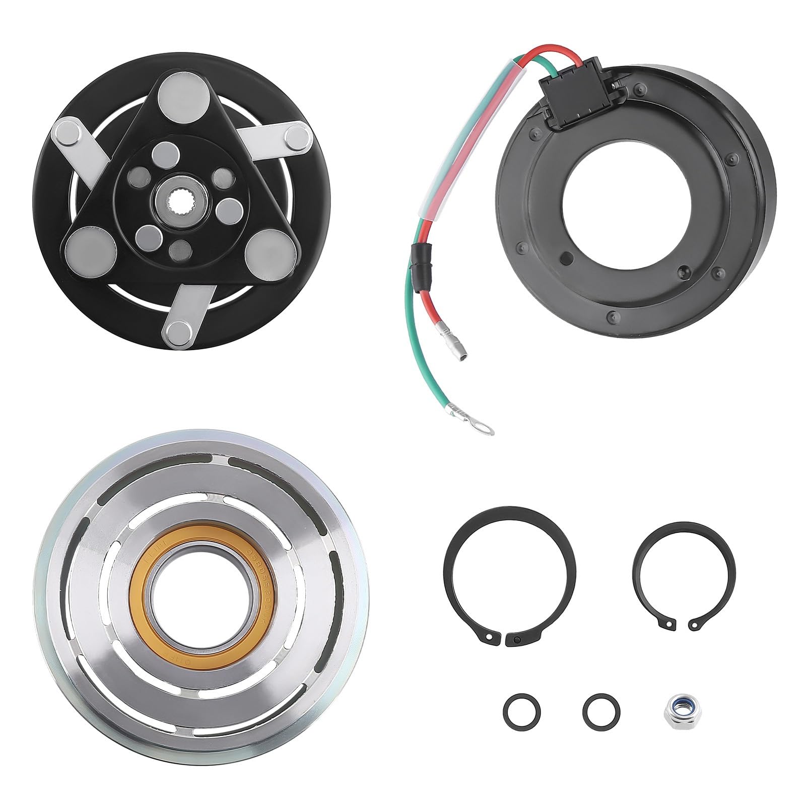 AC Compressor Clutch Fit for Jazz III Fit for GE 38800RSHE010M Air Conditioning Compressor Magnetic Clutch Pulley Magnetic Coil