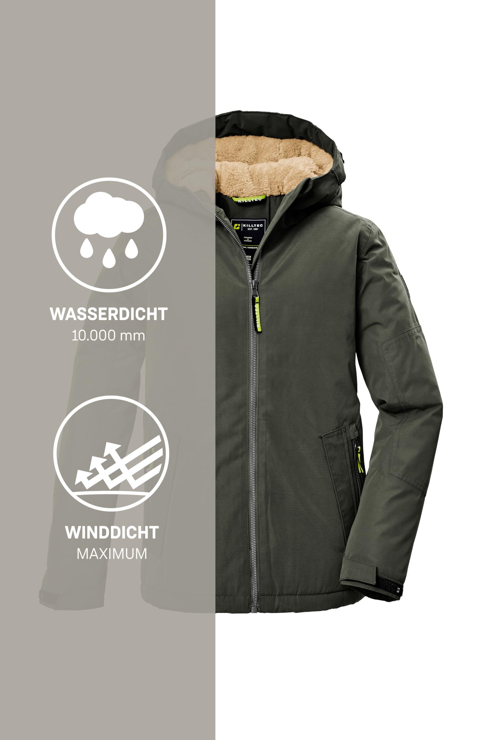Killtec Kow 377 Bys Jckt Chaqueta funcional de invierno con capucha Niños