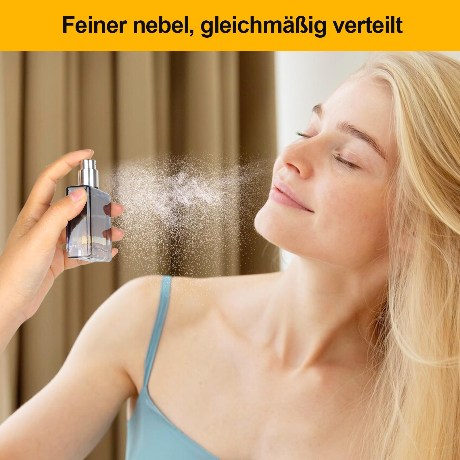 2 sztuki 30 ml rozpylacze do perfum, gradientowe niebieskie kwadratowe rozpylacze do perfum dla kobiet lub dziewczyn, pusty flakon do perfum z akcesoriami takimi jak lejek, dozownik do