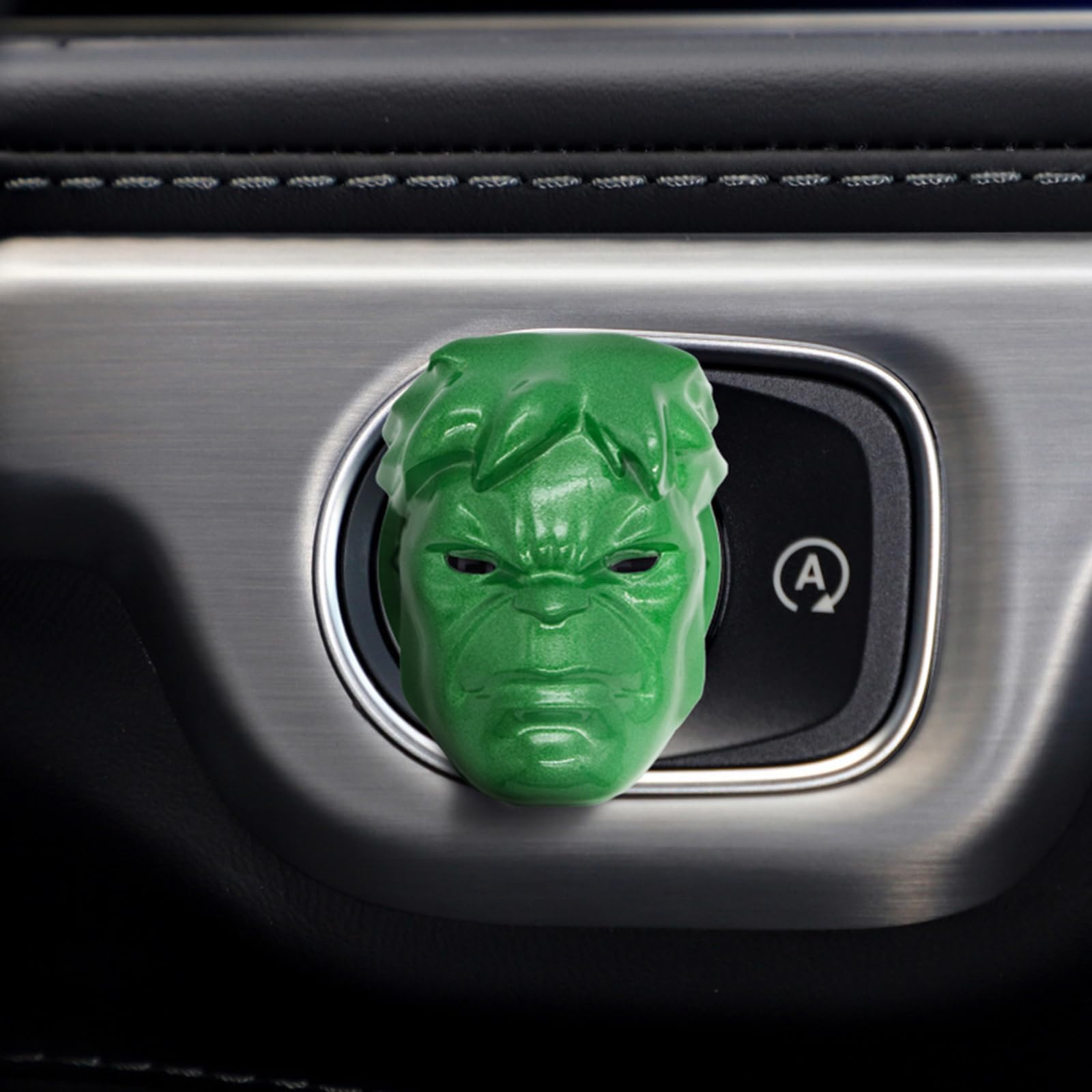 Hulk Push Start Button Cover Car Engine Start Stop Button Protective Cover Anti Scratch Universal Car Interior Metal Decorative Ring Motorcycle Ignition Key Switch Cover