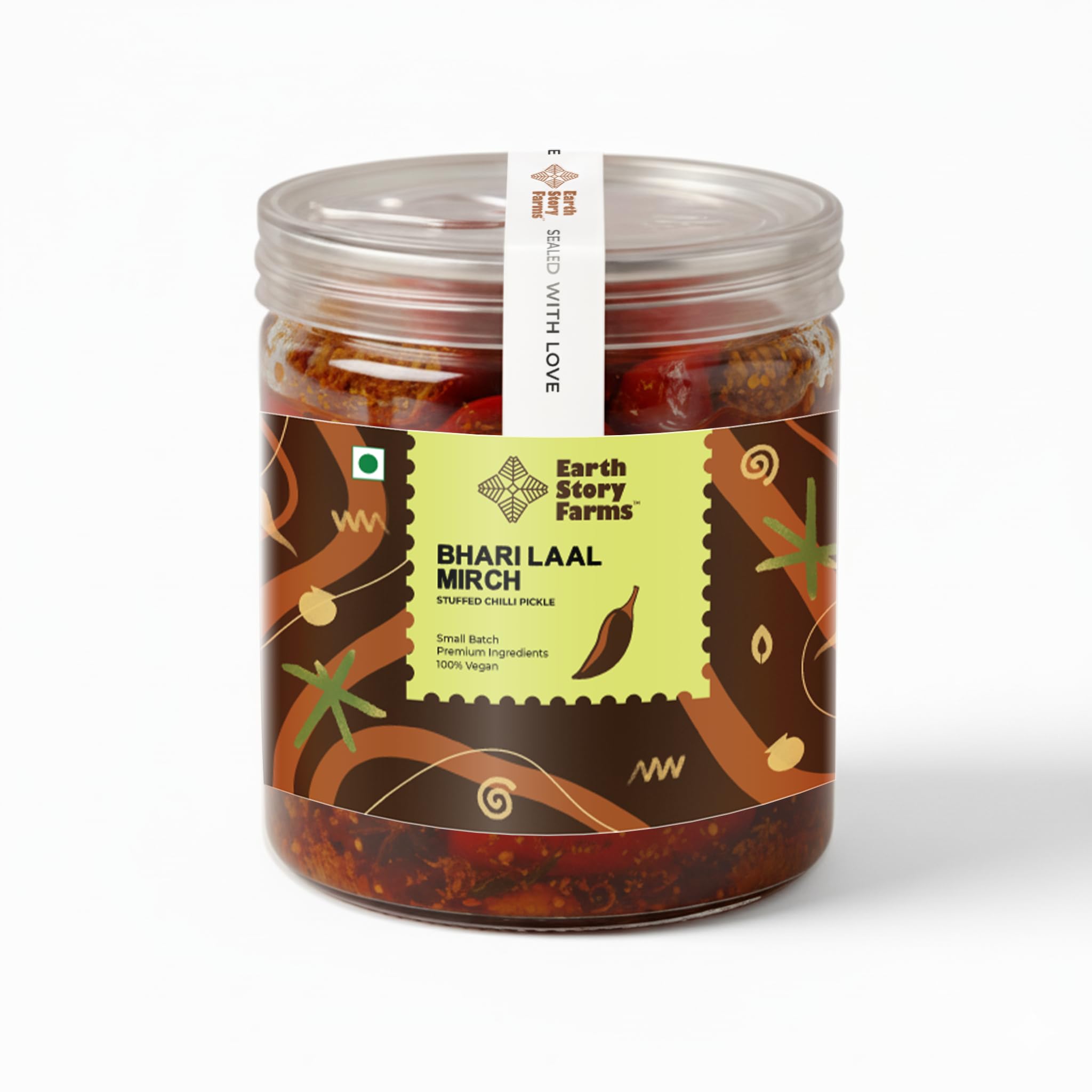 Earth Story Farms | Stuffed Red Chilli Pickle | Natural Ingredients | Hand made | Preservative Free (250 g)-image-32