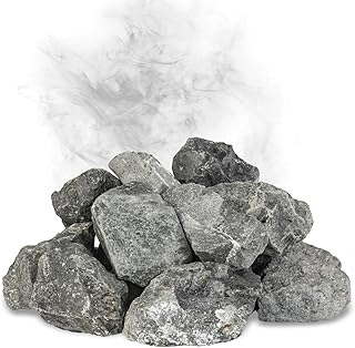 Diabas Saunasteine, 20 kg, 80-120 mm, vorgewaschene Aufgusssteine für Saunaofen, handverlesen, schadstofffreies Saunazubehör für alle Arten von Sauna