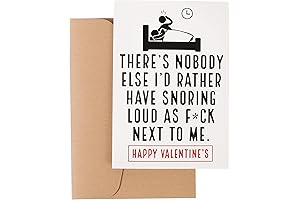 Guy Valentines: Snoring Hubby's Card