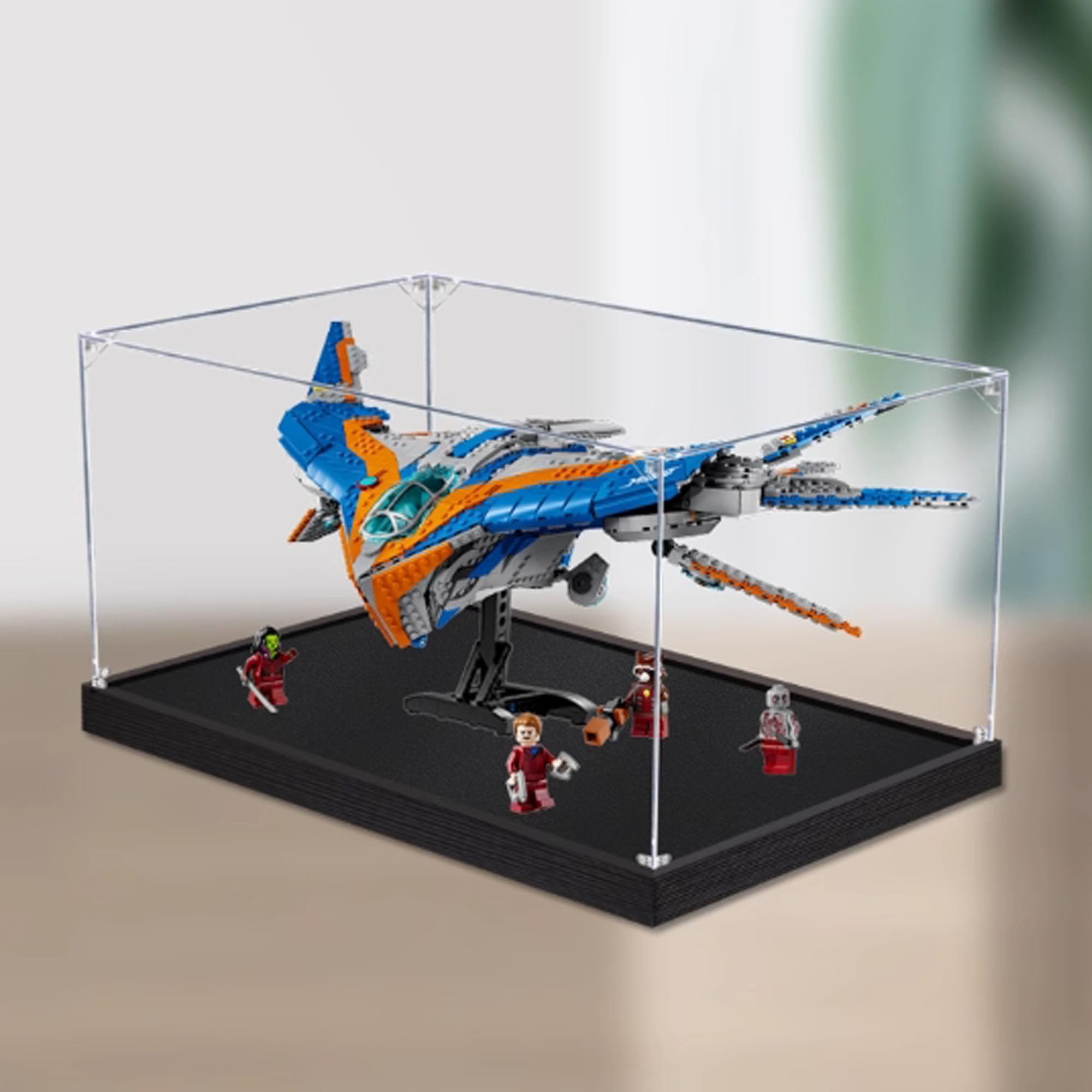 Vetrina in acrilico, compatibile con Lego 6286 Guardiani della Galassia Display Case, Custodia trasparente antipolvere (solo vetrina) (2 mm)