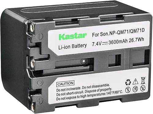 Miniatura 1 de Kastar Batería de repuesto para Sony NP-FM30, NP-FM50, NP-FM70, NP-FM71, NP-FM90, NP-FM91, NP-QM50, NP-QM70, NP-QM71D, NP-QM90, NP-QM91D y Sony