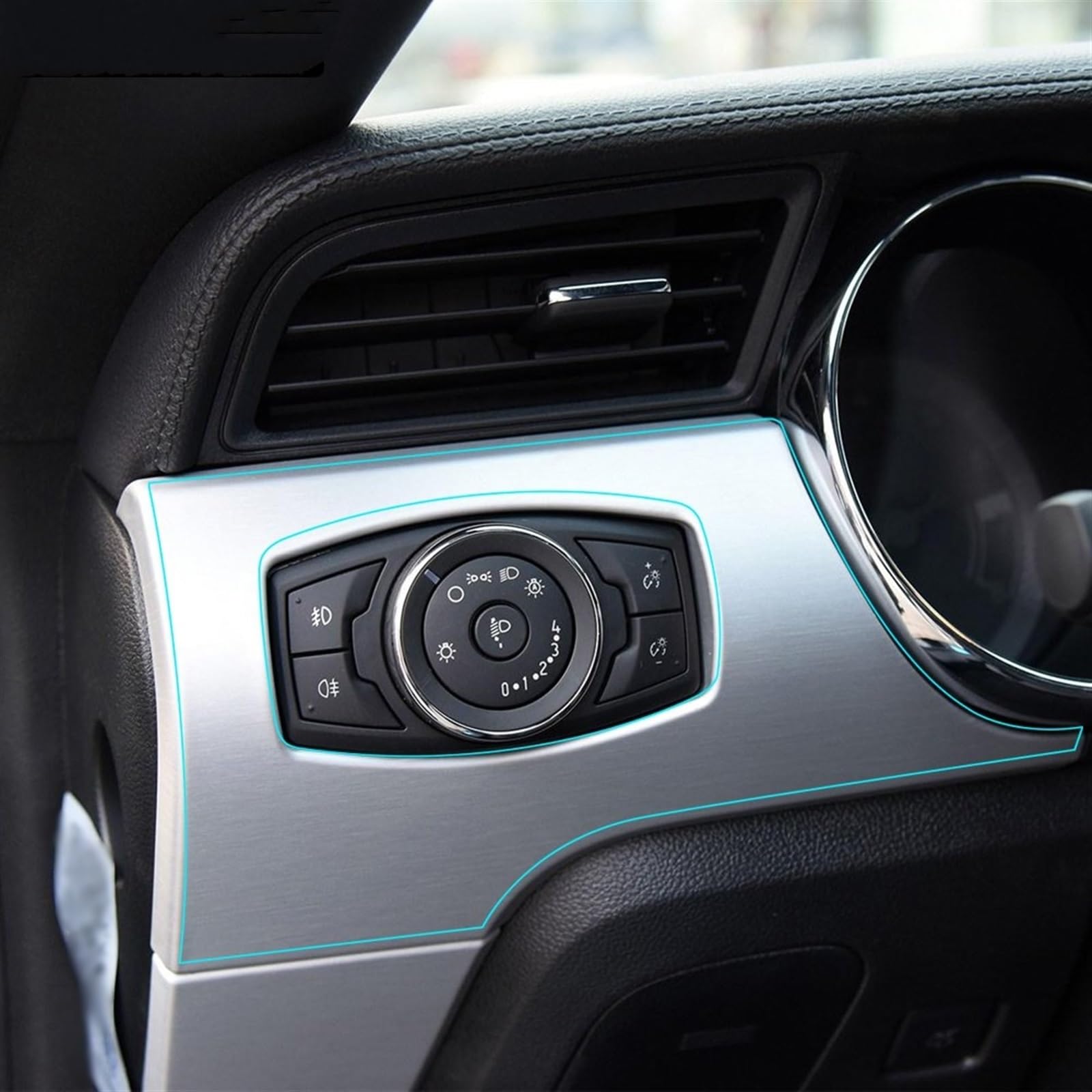 Autoschutzfolie Auto Styling Center Konsole Innen Abdeckung Trim Transparente Schutz Film Aufkleber Für Ford Für Mustang 2015-2017 2016 Zubehör(Full Set)