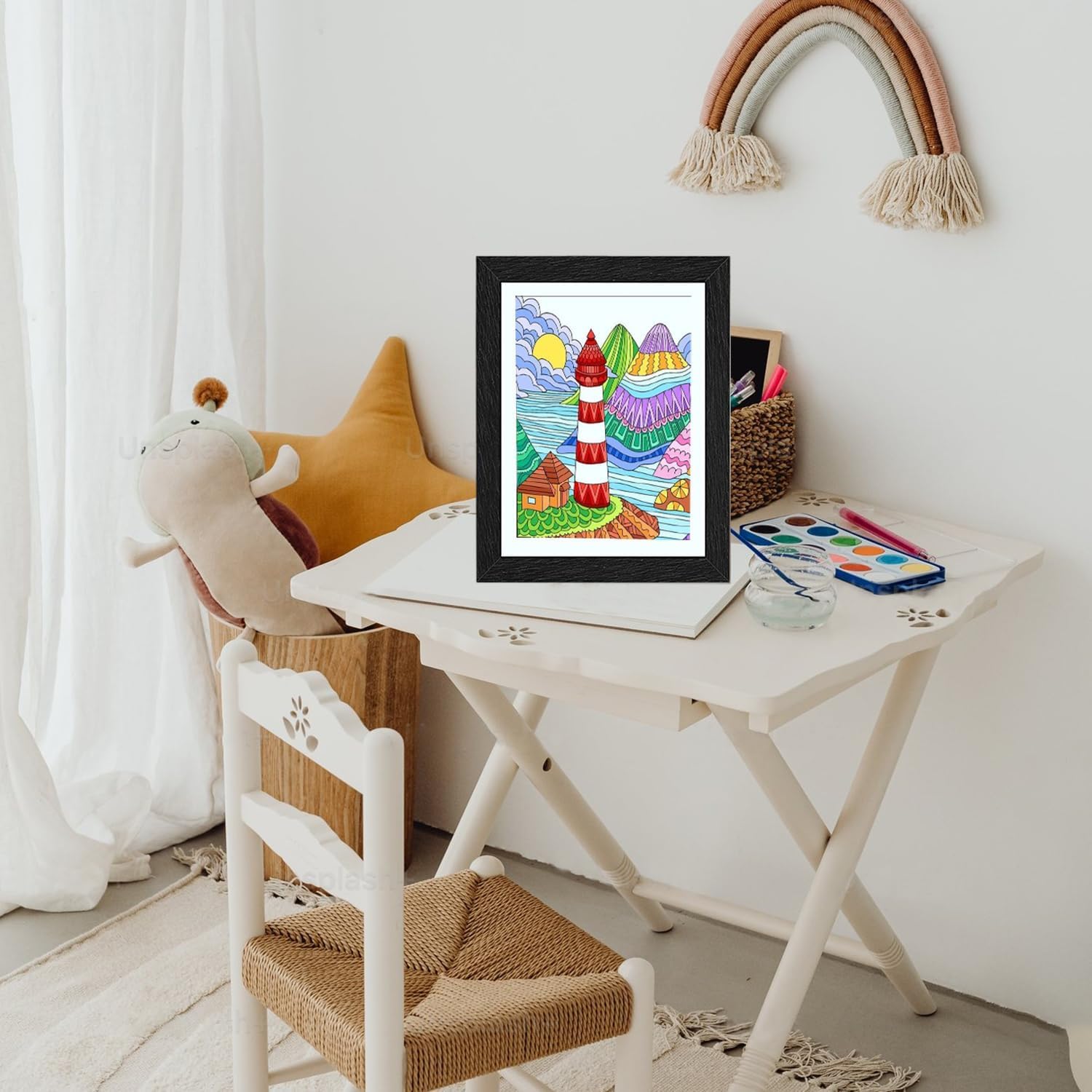 Lukione 2 Stück Bilderrahmen Kinderzeichnungen A4, Frontöffnung Kinder-Kunstwerk Rahmen austauschbar A4 für Kunst Bilder, Handwerk, Kinder-Zeichnung, Portfolio, hält 50-100 Kunstwerke