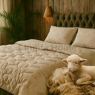 %100 Merinos Kuzu Yünü Yorgan Tek Kişilik