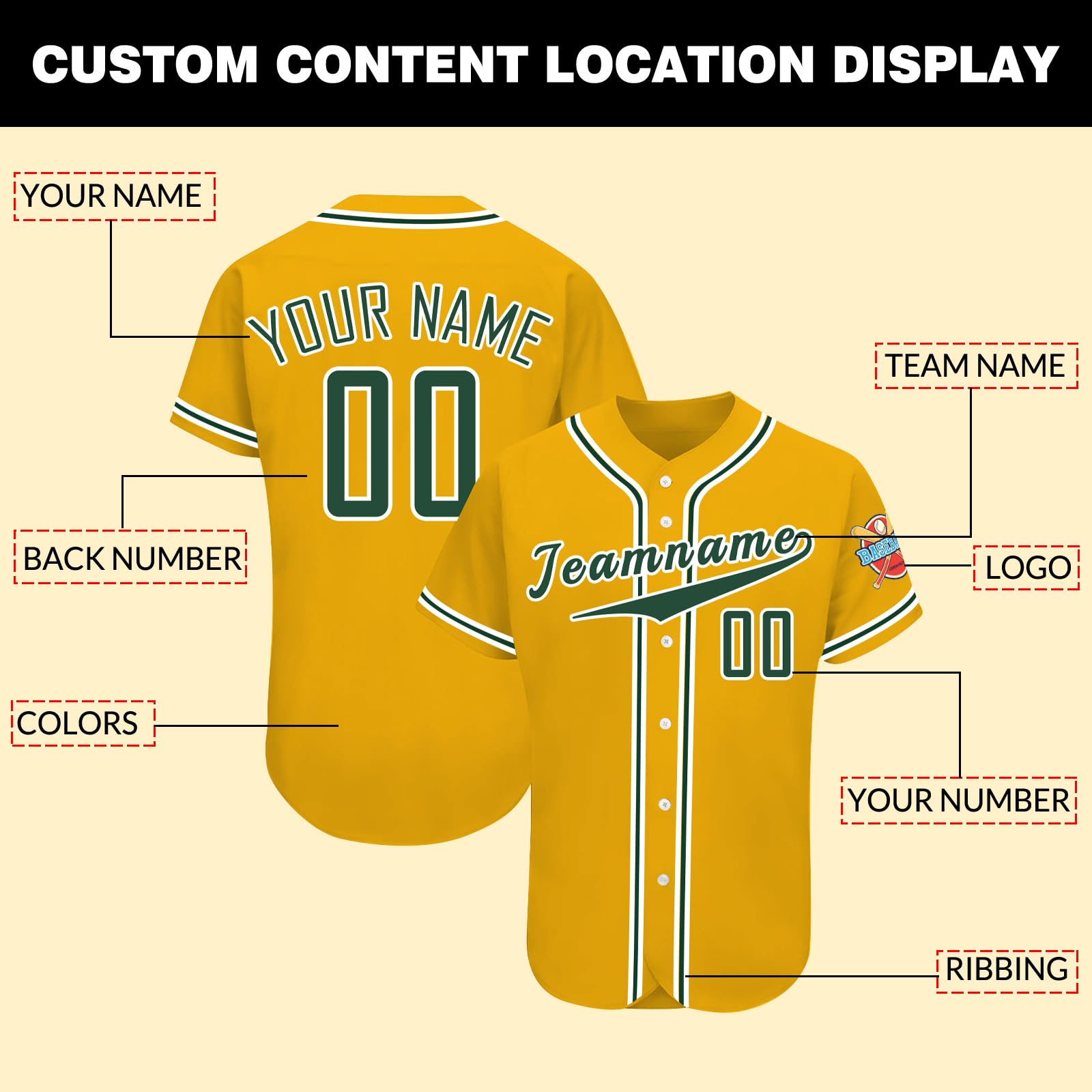 Custom Baseball Jersey Personalized Baseball Shirt for Men Women Youth Customized Sports Jersey Customize Name Number Logo