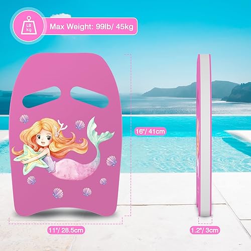 Miniatura 5 de MoKo Tabla de natación de dibujos animados, tabla de ejercicios de piscina, equipo de ejercicio para promover la posición de natación natural,