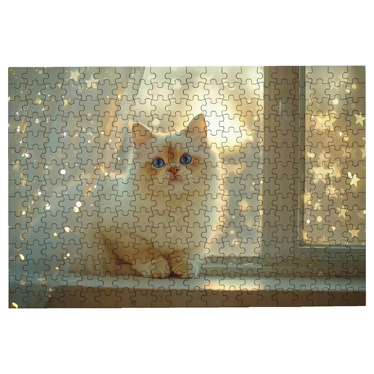 Puzzle 3000 Pezzi Gatto, Puzzle Animale per Adulti, Puzzles in Legno Intrattenimento Creativo, Divertimento, Puzzles Educativi Classici con Confezione di Alta Qualità Idea Regalo Donna Decor -3008