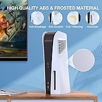 Vista 4 de Plates for Disc Edition, Faceplate with Cooling Vents, Anti-Scratch Dustproof Protective Cover Plates for PS5 Disc Edition (White)