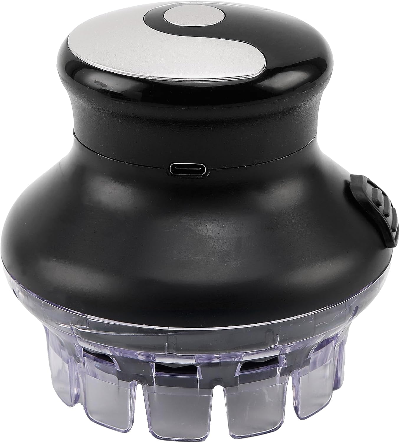 Tondeuse voor mannen, cirkelvormige draadloze tondeuse, zelfknipbeurt, draagbare draadloze roterende tondeuse, elektrische tondeuse met led-display