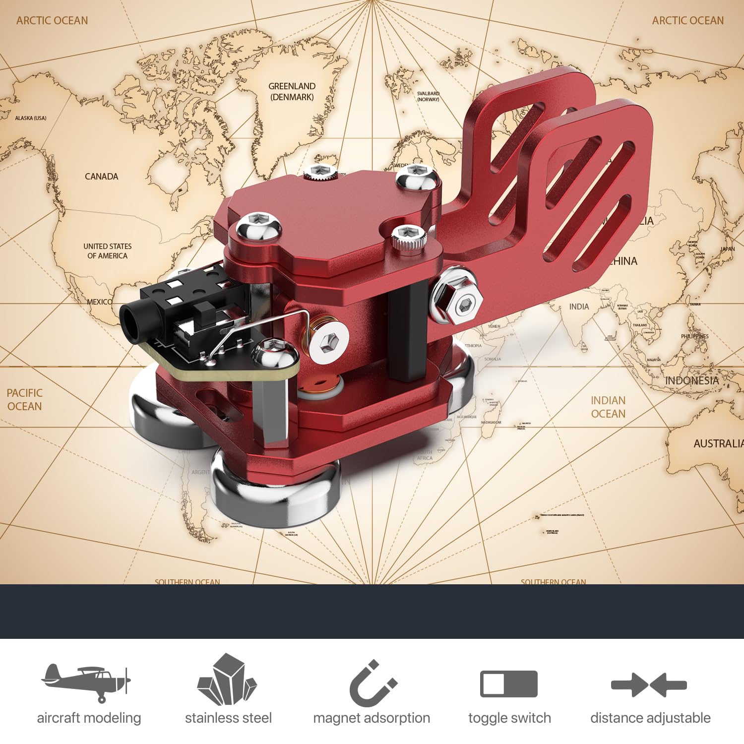 Putikeeg CW manipulador Morse,Llave Morse Doble Pedestal,radioaficionados Equipos,manipulador telegrafo,Llave telégrafo (Red)