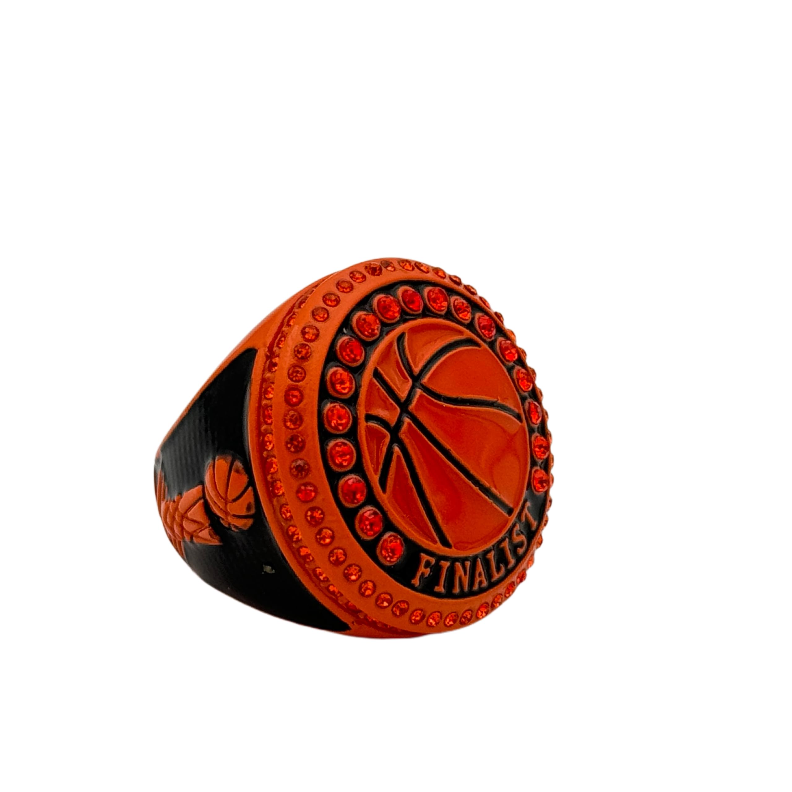 Discount Sports Rings USA Basketball Champion Ring — Orange Body, Painted Ball (Item #36-44) (Finalist)