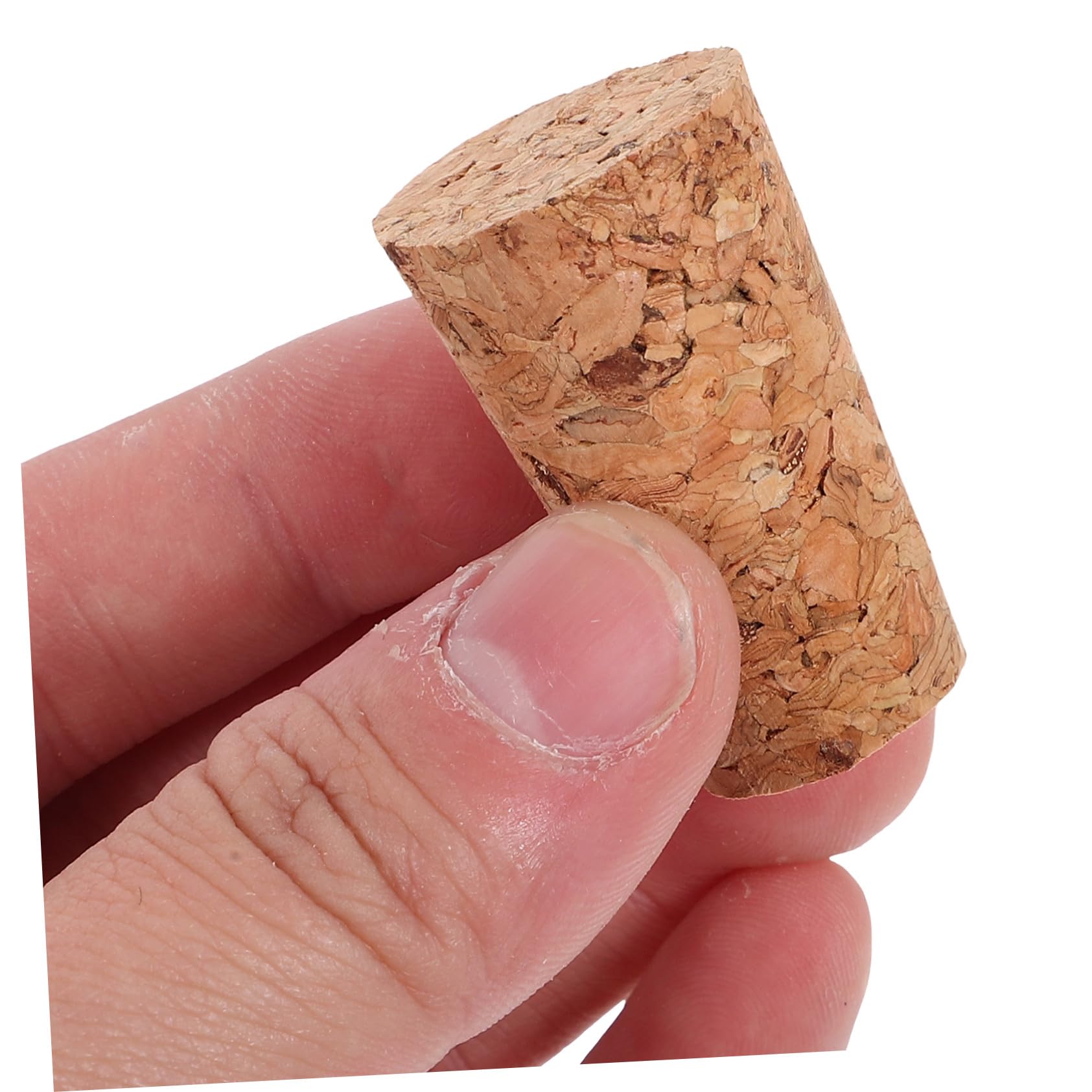 Mipcase 100 Pezzi Tappi in Sughero per Bottiglie Vino Tappi Ricambio Conici Sughero per Bottiglie