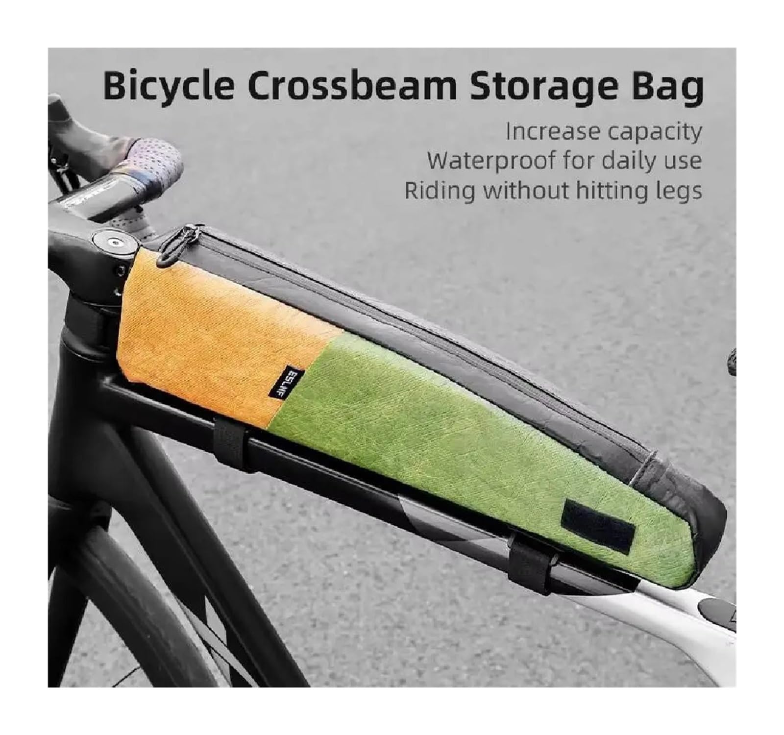 Xi Yu Borsa da ciclismo con tubo superiore sottile impermeabile da 1 pezzo | Pendolarismo quotidiano e deposito biciclette all'aperto