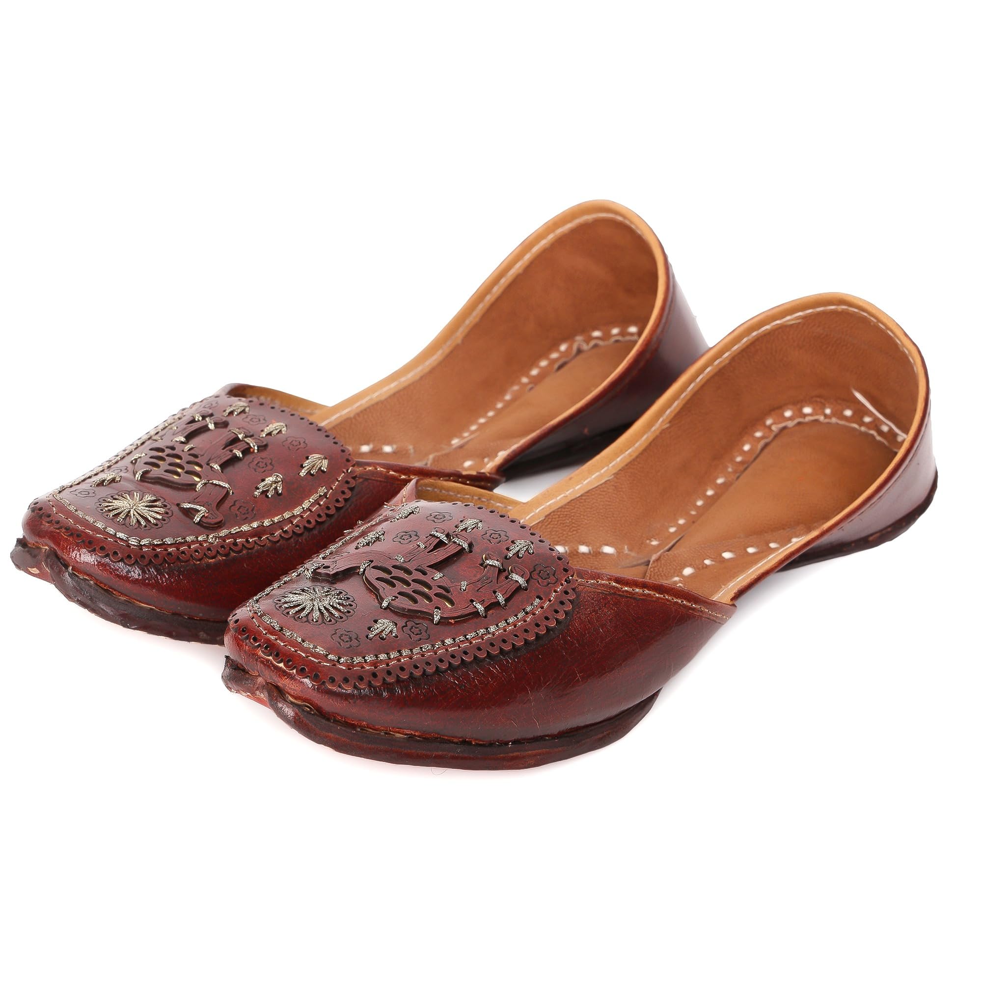 Punjabi Jutti Juti mojaris for Women Ladies Leather-picture-27