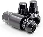 Wheel Accessories Parts 4 Locks + Key M14x1.5 14x1.5 Thread Closed End Bulge 1.65