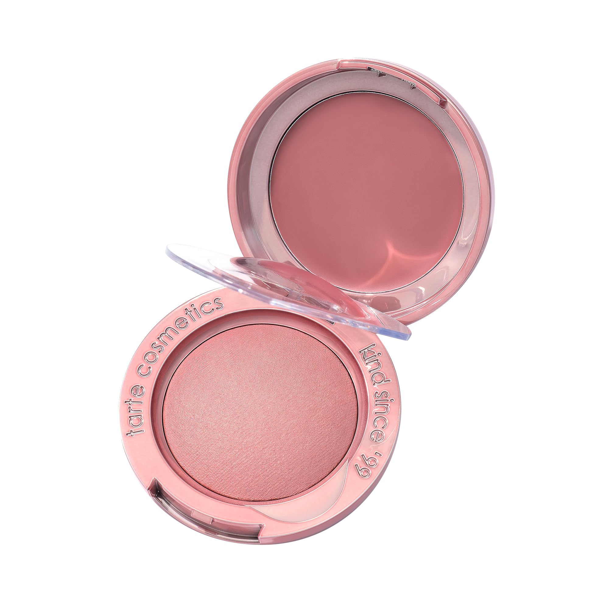tarte macaron blush & glow duo - Multi-Use Longwear Makeup with Peptides, Cream & Powder Blush Duo with Blend Bar for a Buildable Bright Lifted Look, Vegan & Cruelty-Free, full size toasted coconut (rosy beige)
