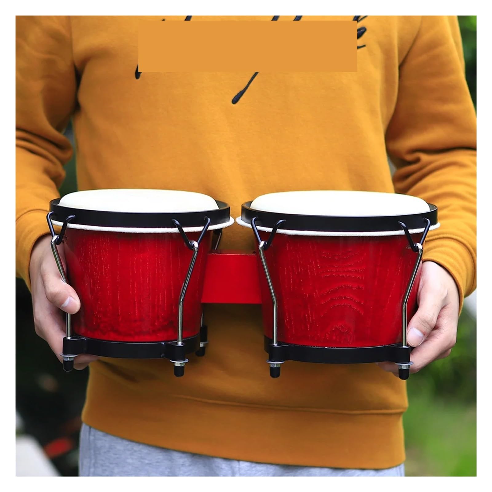 Bongos Tambor Bongo de madera maciza, tambor cubano, música estilo Jazz, instrumento Musical percusión grueso