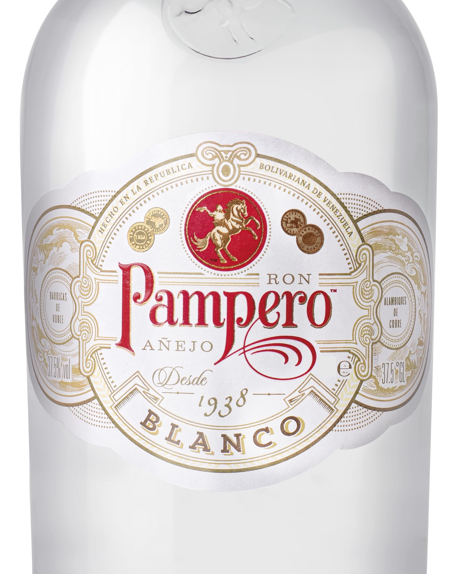 Pampero Blanco Rum 100 cl – Weißer Rum, in Ex-Scotch Fässern gereift, 37,5% Vol.
