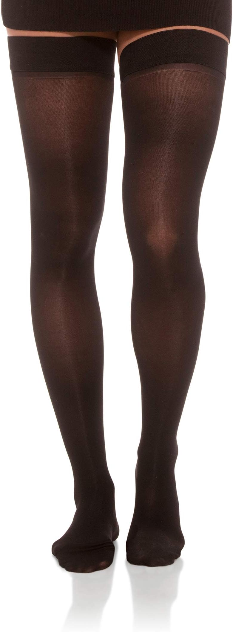 JOMI COMPRESSIONThigh High Stockings Collection, 20-30mmHg Sheer Closed Toe 245 Made in USA