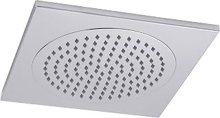 Hudson Reed HEAD81 ǀ Modern Bathroom Square Ceiling Tile Fixed Shower Head, 72mm x 370mm, Chrome, 370mm