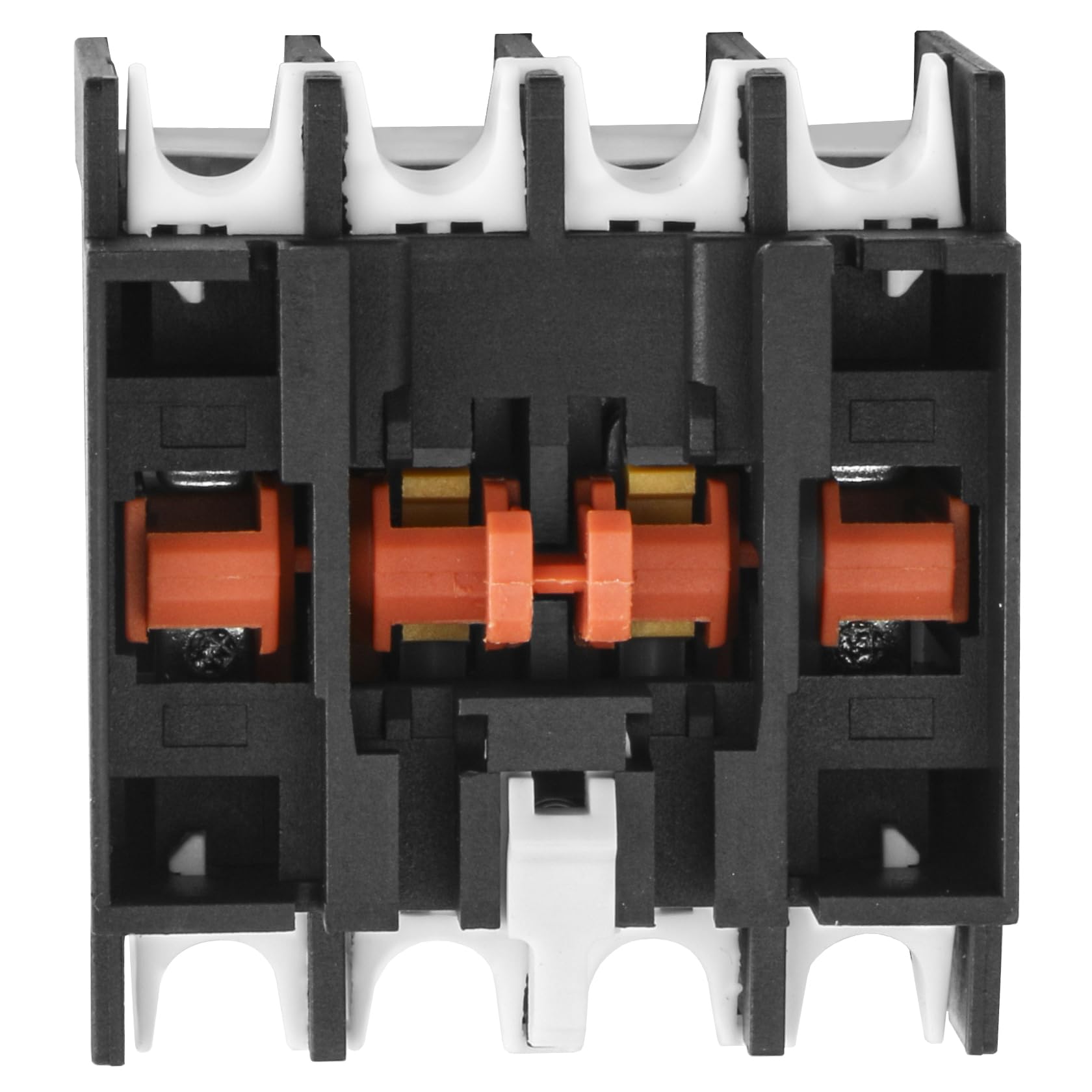 Heschen Blocchi di Contatti Ausiliari per Contattore AC, F4-22, 4 Poli, Contatti 2NO 2NC, Montaggio Frontale, Attacco a Vite, Compatibile con Contattore AC Serie CJX2