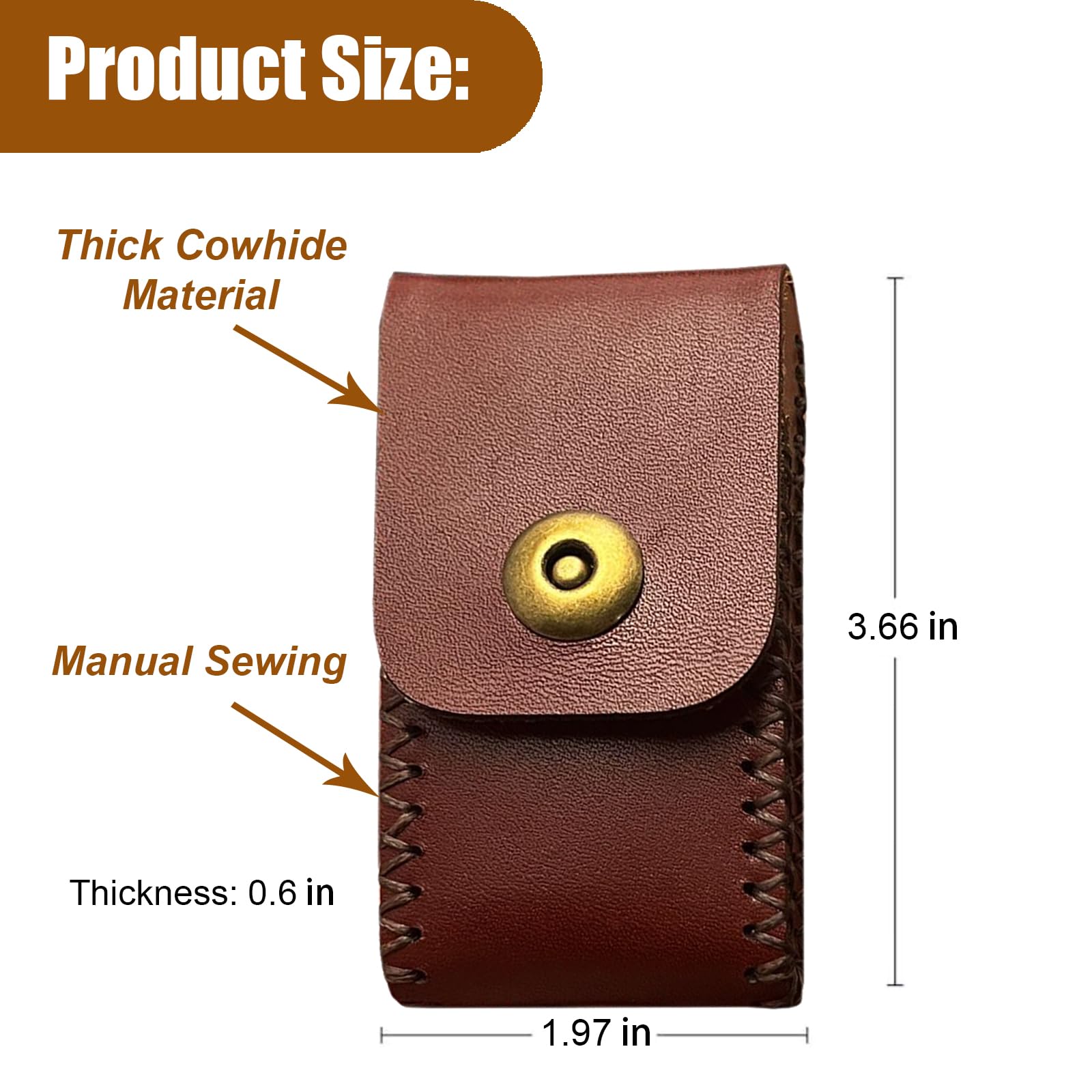 Amazon.com: XQIGI Cigarette Case Genuine Leather Surface 5-10
