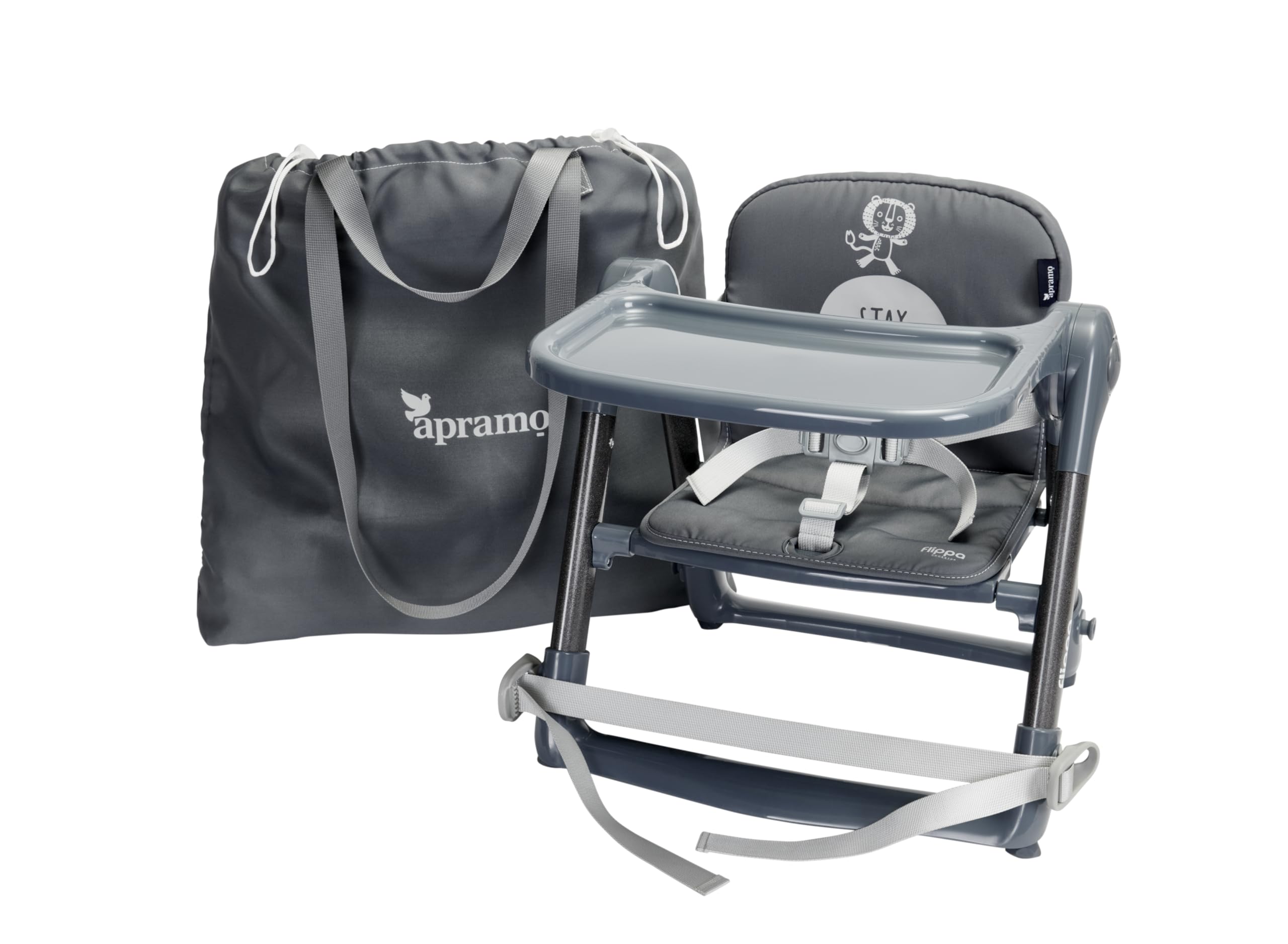 JIAMIAN Chaise Enfant, Chaise Haute Bébé Portable, Chaise de Salle à Manger Pliable, Siège Rehausseur de Voyage avec Plateau Amovible et Ceinture de Sécurité Réglable(Gris JIAMIAN Chaise Enfant, Chaise Haute Bébé Portable, Chaise de Salle à Manger Pliable, Siège Rehausseur de Voyage avec Plateau Amovible et Ceinture de Sécurité Réglable(Gris