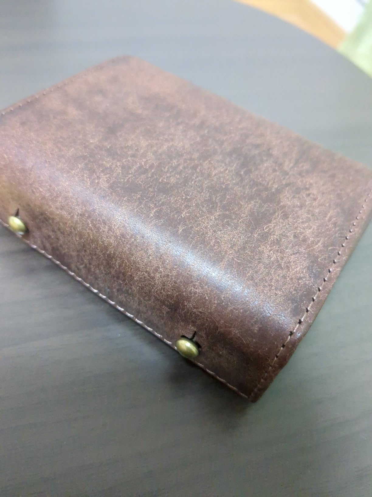 二つ折り財布 メンズ 2つ折り 箱型の小銭入れ イタリアン レザー プエブロ ミニ財布 コンパクト 小さい財布 二つ折り 箱状です 牛革 大容量 L字 レディース PUEBLO (Brown) photo review