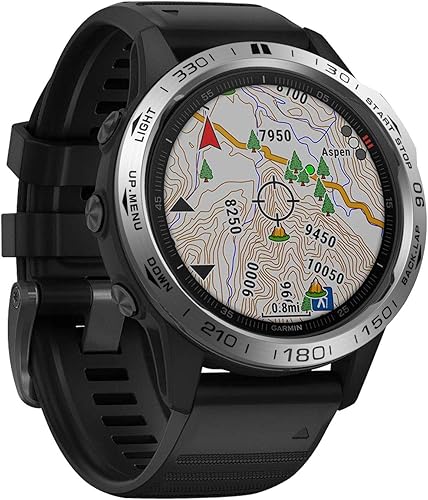 Miniatura 2 de Anillo de bisel para reloj Garmin Fenix 6X6X Pro, de acero inoxidable de alta calidad, cubierta adhesiva antiarañazos y colisiones, anillo de bisel