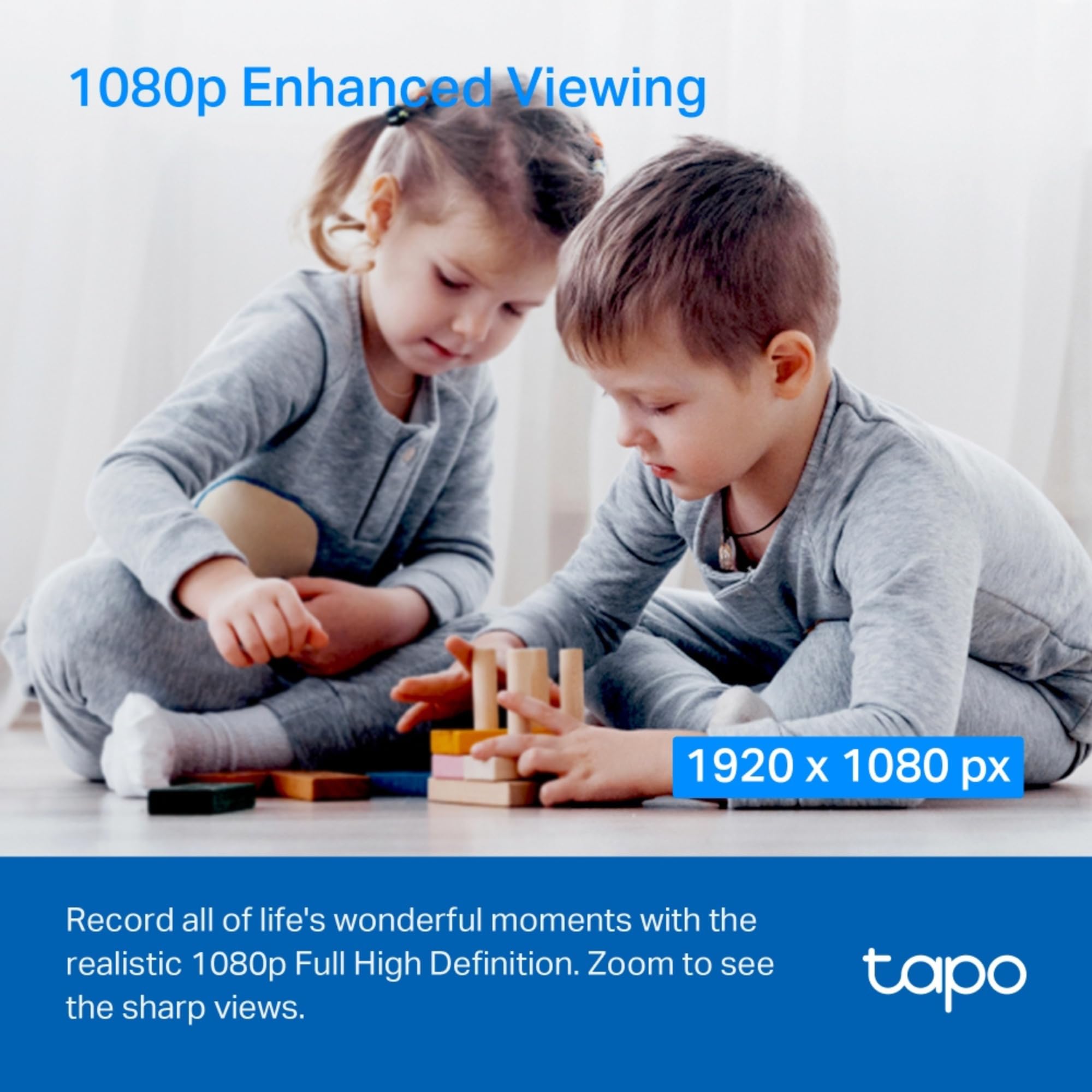 Tapo C200 2-Pack 1080p Pan/Tilt Indoor Camera, Babyphone, Bewegungserkennung, anpassbarer Privatsphäre-Modus, 2-Wege-Talk, Nachtsicht, Cloud und lokaler Speicher, funktioniert mit Alexa und Google